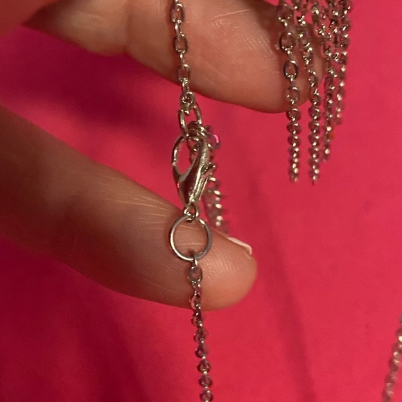 Paparazzi Blue Pendant Necklace with Chain Mail Earrings 🐼🐼🐼 - Picture 8 of 11